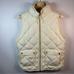 J. Crew Cream Puffer Vest
